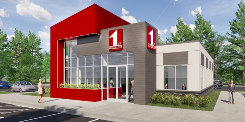 First Federal Render of New Office at Chinden Fox Run Branch